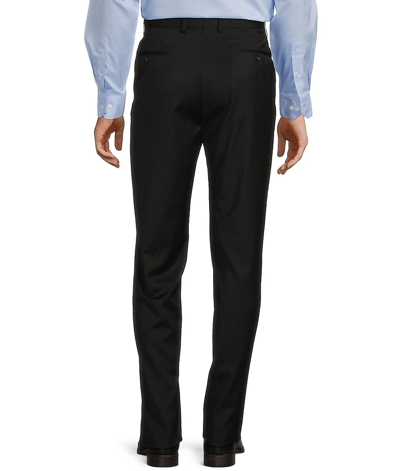 Hart Schaffner Marx Chicago Classic Fit Flat Front Solid Pattern Dress Pants
