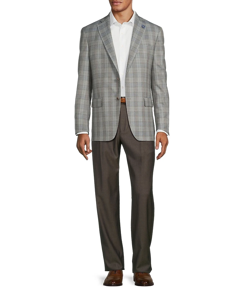 Hart Schaffner Marx Chicago Classic Fit Plaid Pattern Sport Coat