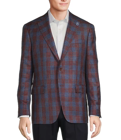 Hart Schaffner Marx Chicago Classic Fit Plaid Pattern Sport Coat