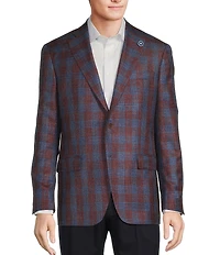 Hart Schaffner Marx Chicago Classic Fit Plaid Pattern Sport Coat
