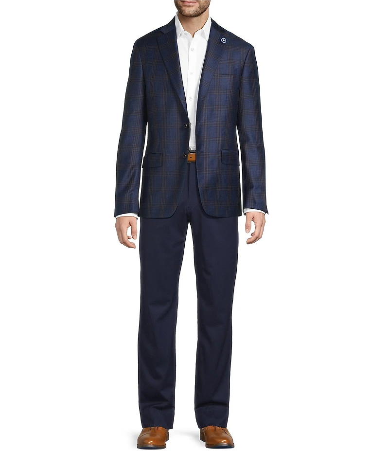 Hart Schaffner Marx Chicago Classic Fit Plaid Pattern Sport Coat