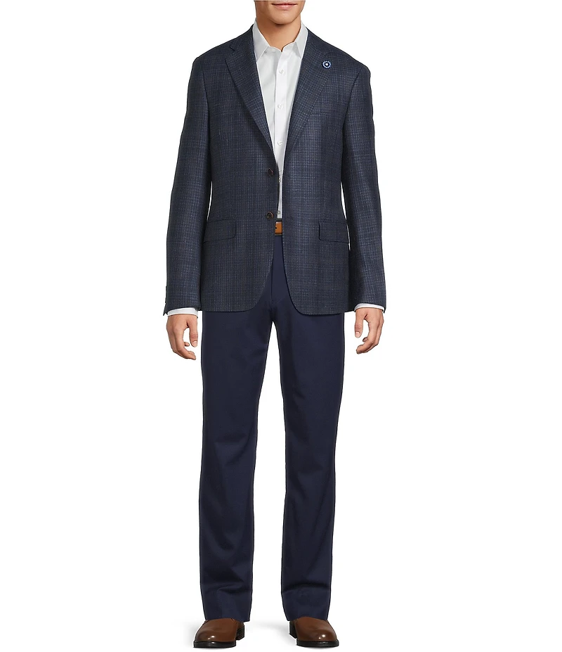 Hart Schaffner Marx Chicago Classic Fit Plaid Wool Blend Sport Coat