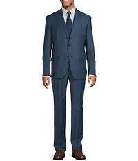 Hart Schaffner Marx Chicago Classic Fit Pleated Front Fancy Solid 2-Piece Suit
