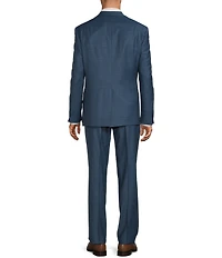 Hart Schaffner Marx Chicago Classic Fit Pleated Front Fancy Solid 2-Piece Suit