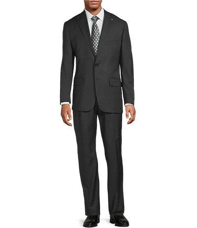 Hart Schaffner Marx Chicago Classic Fit Pleated Plaid 2-Piece Suit