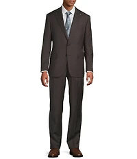 Hart Schaffner Marx Chicago Classic Fit Pleated Plaid Print 2-Piece Suit