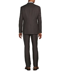 Hart Schaffner Marx Chicago Classic Fit Pleated Plaid Print 2-Piece Suit