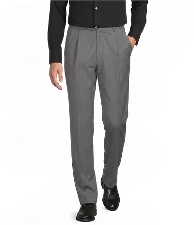 Hart Schaffner Marx Chicago Classic Fit Reverse Pleat Dress Pants