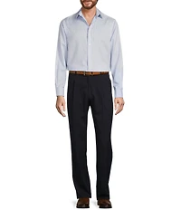 Hart Schaffner Marx Chicago Classic Fit Reverse Pleated Solid Dress Pants