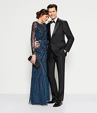Hart Schaffner Marx Chicago Classic Fit Pleated Pants 2-Piece Tuxedo