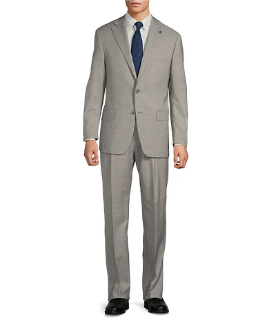 Hart Schaffner Marx Chicago Classic Pleated Front Fancy Solid 2 Piece Suit
