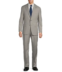 Hart Schaffner Marx Chicago Classic Pleated Front Fancy Solid 2 Piece Suit