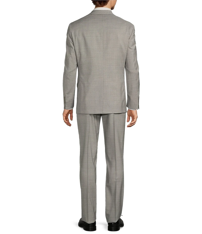 Hart Schaffner Marx Chicago Classic Pleated Front Fancy Solid 2 Piece Suit