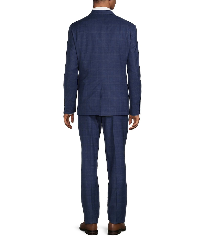 Hart Schaffner Marx Chicago Classic Pleated Front Plaid 2-Piece Suit