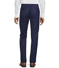 Hart Schaffner Marx New York Modern Fit Pre-Tailored Flat Front Super Stretch Solid Dress Pants