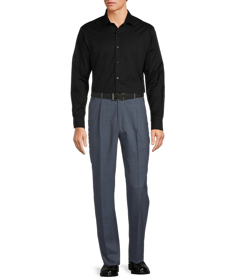Hart Schaffner Marx Chicago Wool Classic Fit Pleated Front Dress Pants