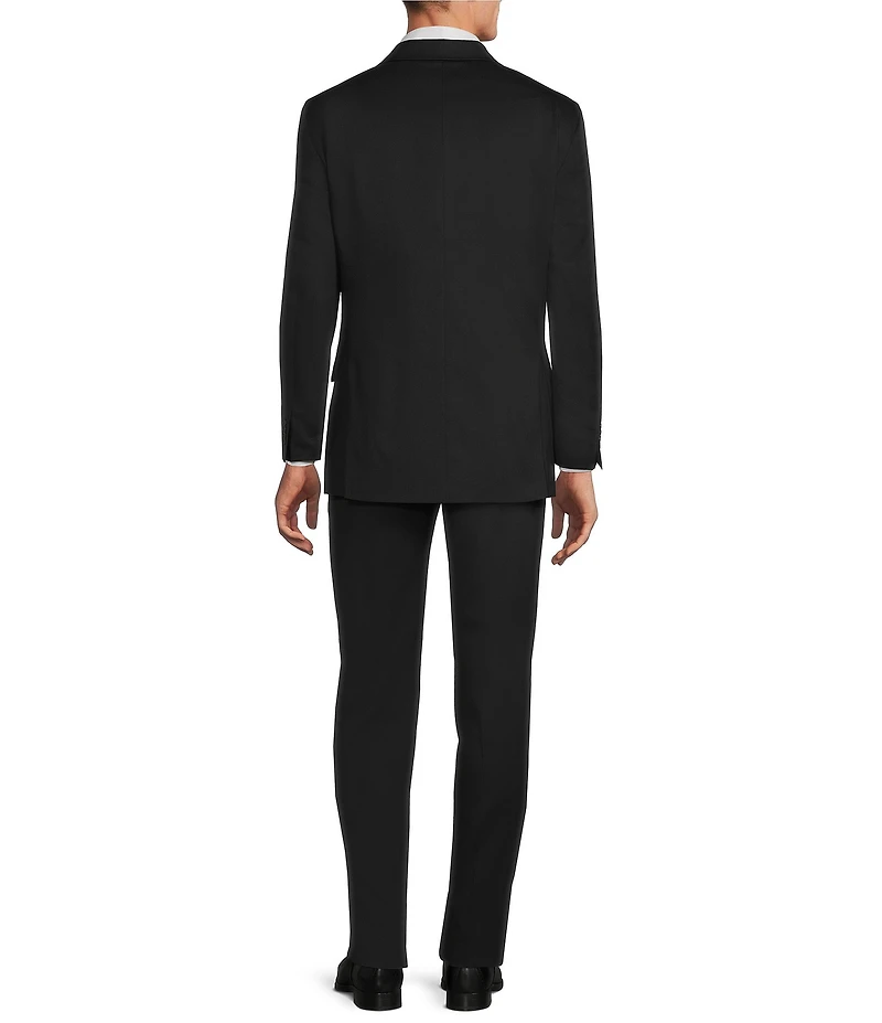 Hart Schaffner Marx Chicago Classic Fit Flat Front Solid 2-Piece Suit