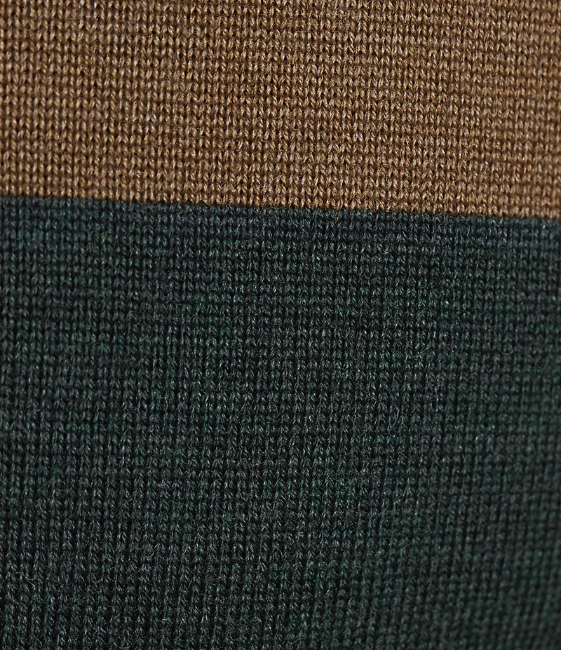 Hart Schaffner Marx Crew Merino Wool Stripe Sweater