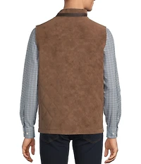 Hart Schaffner Marx Diamond Quilt Pattern Reversible Vest
