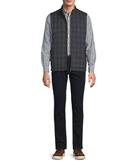 Hart Schaffner Marx Diamond Quilt Pattern Reversible Vest