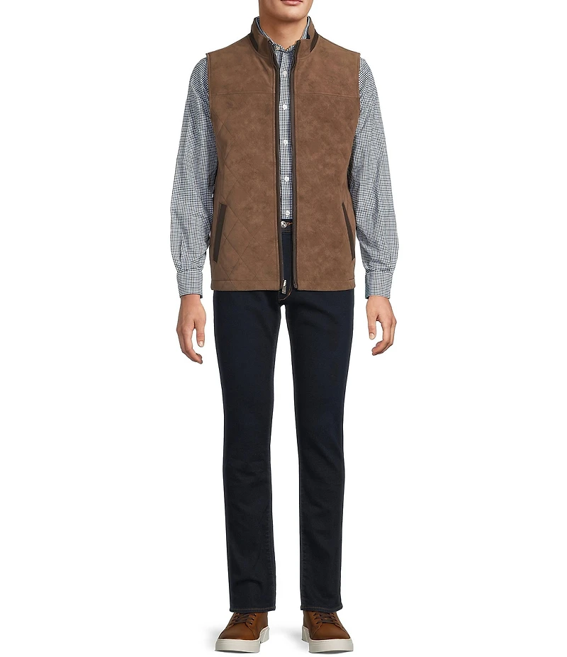 Hart Schaffner Marx Diamond Quilt Pattern Reversible Vest