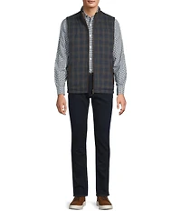 Hart Schaffner Marx Diamond Quilt Pattern Reversible Vest