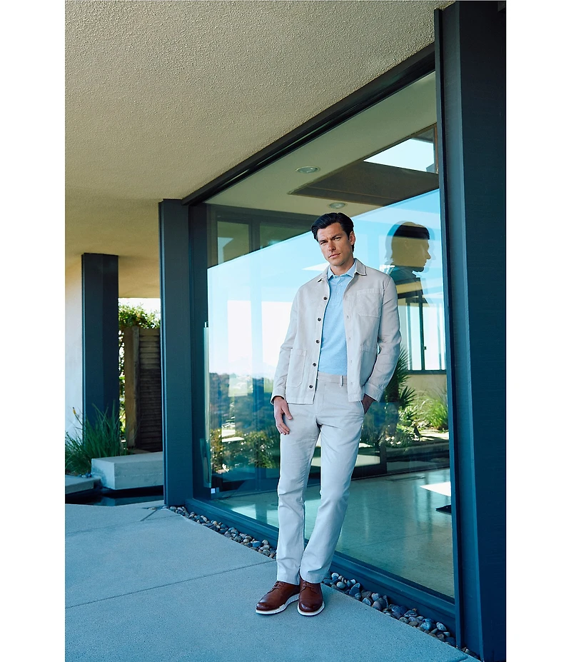 Hart Schaffner Marx Flat Front Garment Dyed Chino Pants