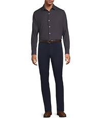 Hart Schaffner Marx Hart's Holiday Collection Long Sleeve 4FLEX Geo Sport Shirt