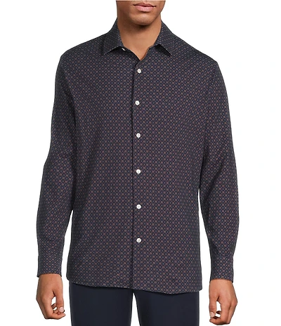Hart Schaffner Marx Hart's Holiday Collection Long Sleeve 4FLEX Geo Sport Shirt