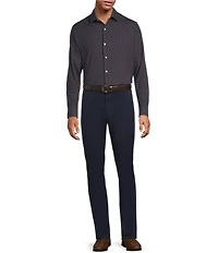 Hart Schaffner Marx Hart's Holiday Collection Long Sleeve 4FLEX Geo Sport Shirt