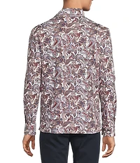 Hart Schaffner Marx Hart's Holiday Collection Long Sleeve 4FLEX Paisley Sport Shirt