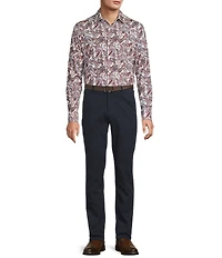 Hart Schaffner Marx Hart's Holiday Collection Long Sleeve 4FLEX Paisley Sport Shirt