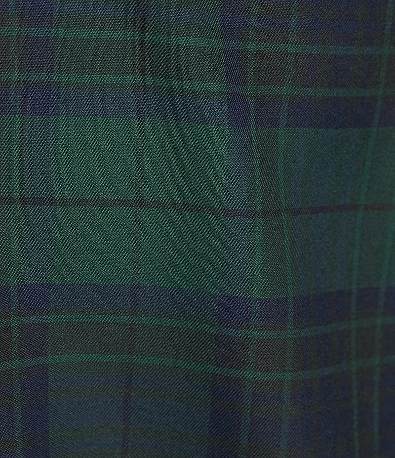 Hart Schaffner Marx Hart's Holiday Collection Long Sleeve Spread Collar Plaid Sport Shirt