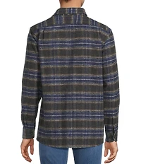 Hart Schaffner Marx Hart's Holiday Collection Plaid Long Sleeve Shirt Jacket