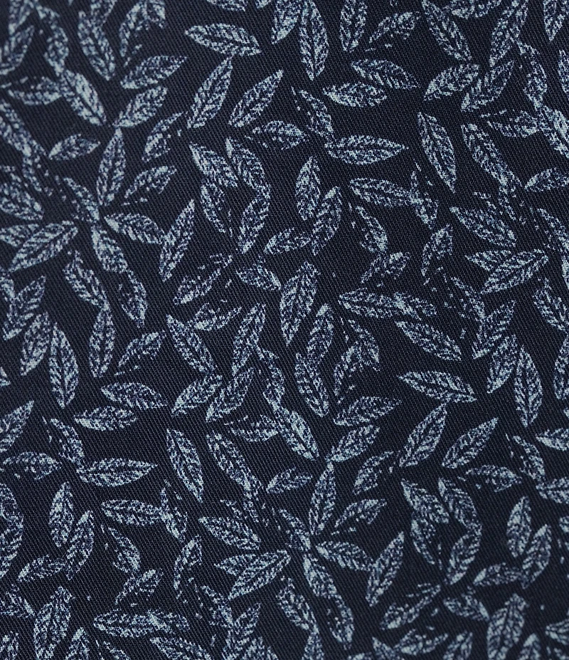 Hart Schaffner Marx Long Sleeve Leaf Print Button Front Shirt