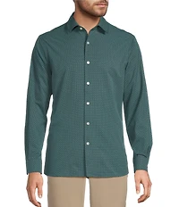 Hart Schaffner Marx Long Sleeve Luxury Performance Circle Geo Shirt