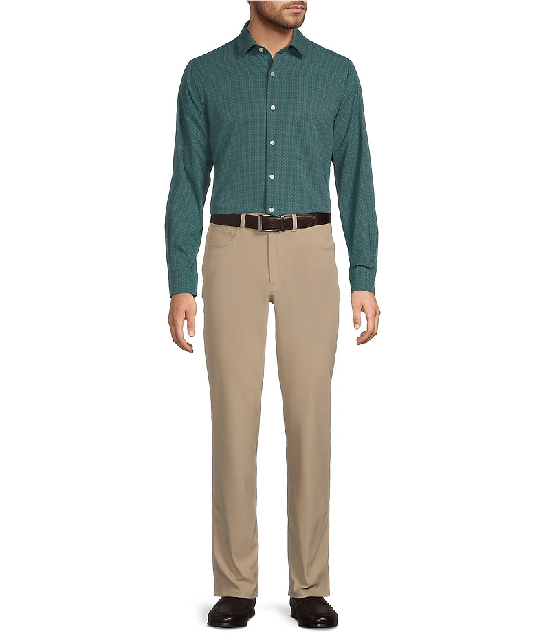 Hart Schaffner Marx Long Sleeve Luxury Performance Circle Geo Shirt