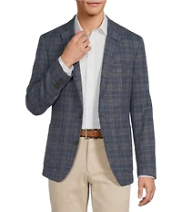 Hart Schaffner Marx Long Sleeve Plaid HartFlex Blazer