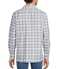 Hart Schaffner Marx Long Sleeve Plaid Print Button Front Shirt