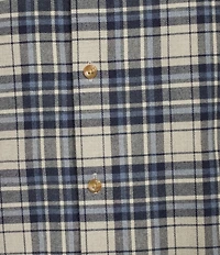 Hart Schaffner Marx Long Sleeve Plaid Sportshirt