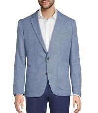 Hart Schaffner Marx Long Sleeve Solid Texture HartFlex Blazer