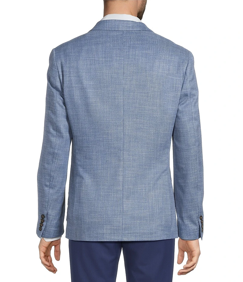 Hart Schaffner Marx Long Sleeve Solid Texture HartFlex Blazer