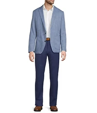 Hart Schaffner Marx Long Sleeve Solid Texture HartFlex Blazer