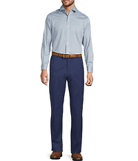 Hart Schaffner Marx Stretch Geometric Tile Print Sport Shirt