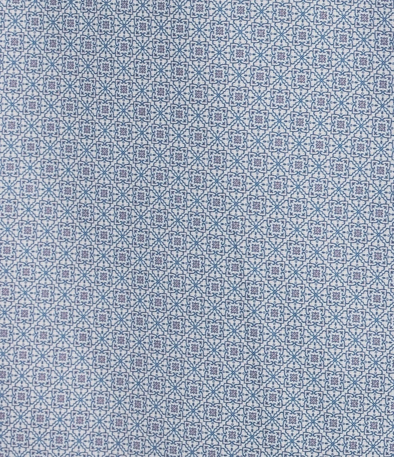 Hart Schaffner Marx Stretch Geometric Tile Print Sport Shirt