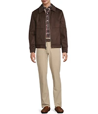 Hart Schaffner Marx Long Sleeve Westwood Faux Suede Jacket