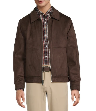 Hart Schaffner Marx Long Sleeve Westwood Faux Suede Jacket