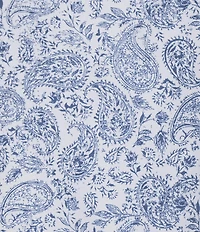 Hart Schaffner Marx Luxury Performance Long Sleeve Large Paisley Print Coat Front Shirt