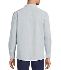 Hart Schaffner Marx Luxury Performance Long Sleeve Micro Floral Print Coat Front Shirt