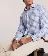 Hart Schaffner Marx Luxury Performance Multi Check Woven Sport Shirt